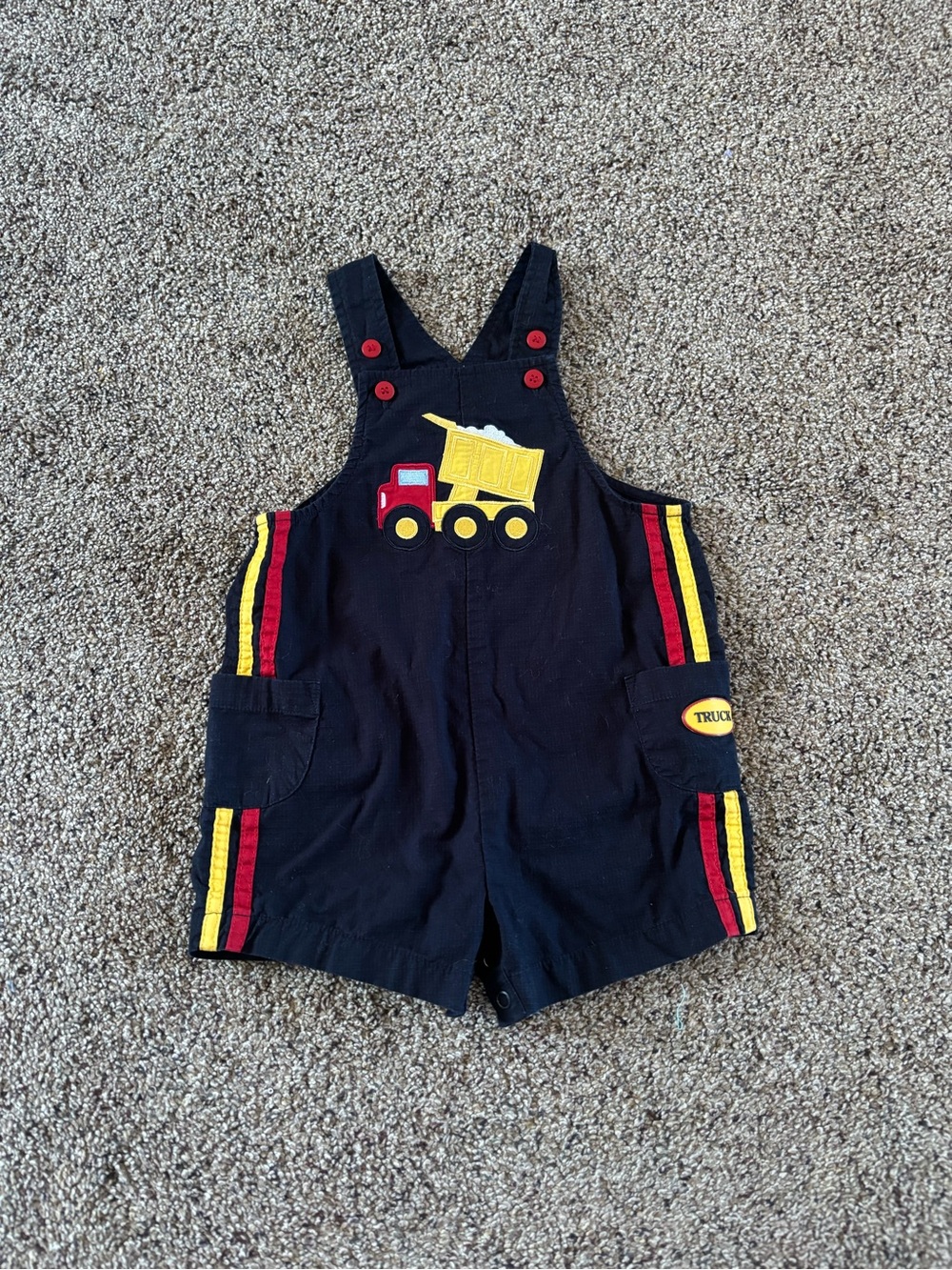 Vintage Okie Dokie Truck Embroidered overalls
